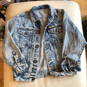 Vertigo vintage blue acid wash jean jacket